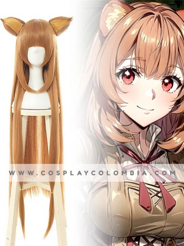 Peluca Raphtalia Cosplay tienda colombia cotton galaxy 01