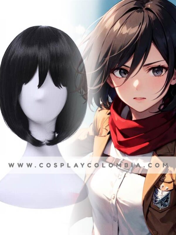 mikasa akerman peluca cosplay bogota tienda cosplay cotton galaxy 00