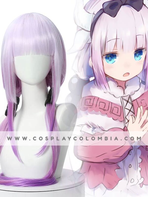 Maid Dragon Kanna Peluca tienca Cosplay Colombia 06