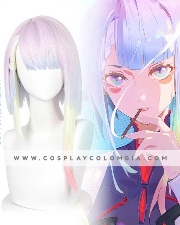 Peluca lucy cyberpunk edgerunners tienda cosplay colombia cotton galaxy 01