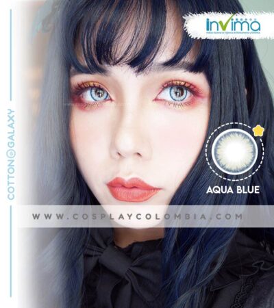 Aqua Blue lentes de contacto invima colombia cosplay colombia tienda kpop cotton galaxy 01