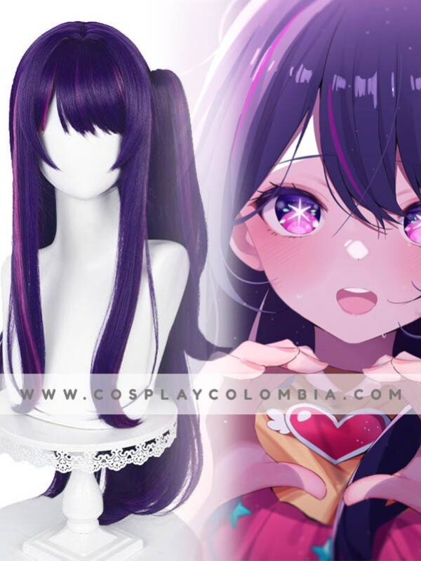 Peluca Hoshino Ai oshi no ko cosplay tienda colombia bogota cotton galaxy 01