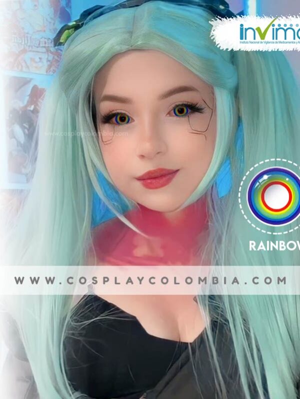 rebecca cyberpunk rainbow lentes de contacto invima colombia cosplay tienda cotton galaxy 05