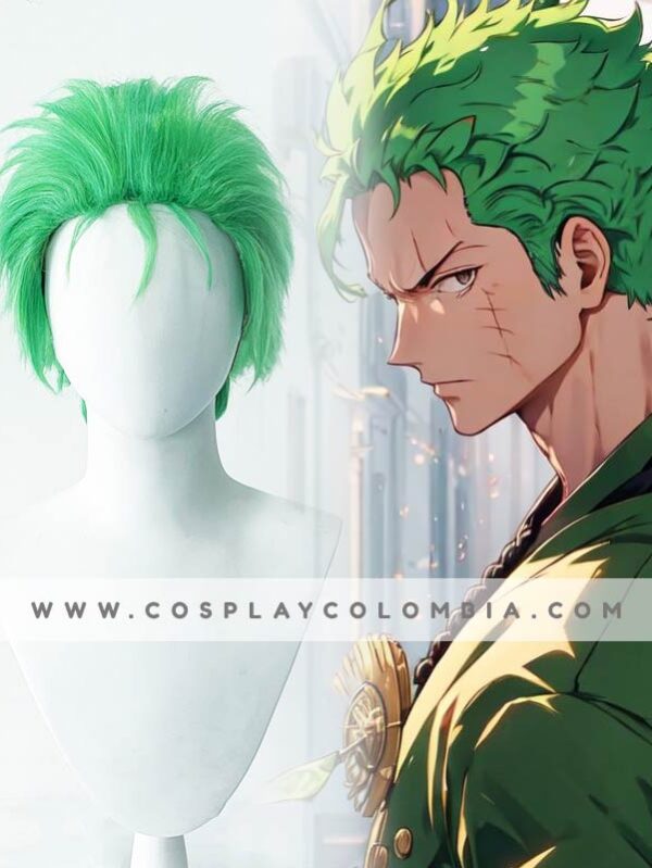 roronoa zoro one piece peluca cosplay colombia bogota cotton galaxy 01