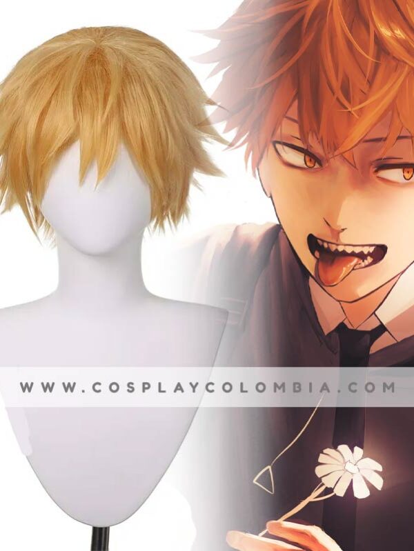 peluca Denji chainsaw man bogota cosplay colombia tienda cotton galaxy 01