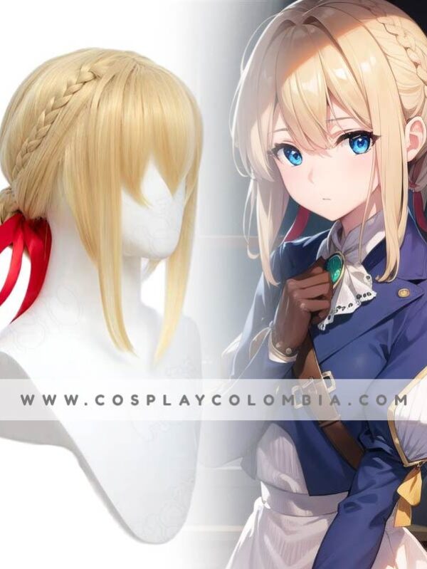 Peluca Violet Evergarden Violet cosplay colombia bogota cotton galaxy 01