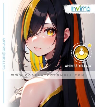 Anime3 Yellow lentes de contacto cosplay invima colombia cotton galaxy 00