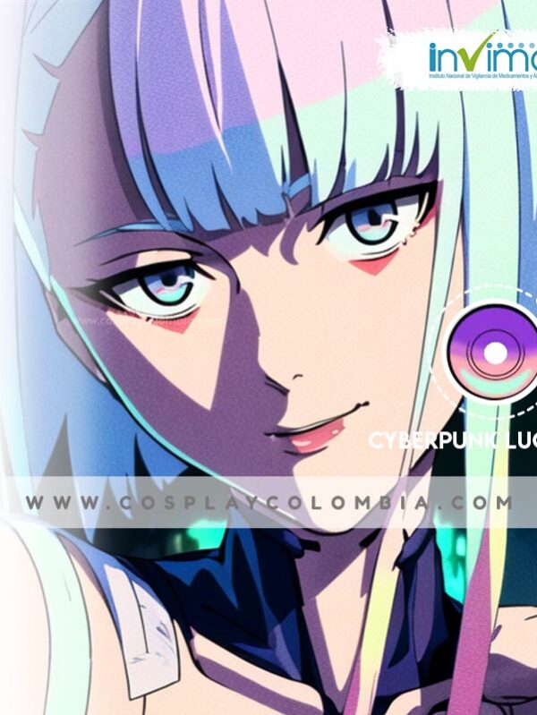 Cyberpunk Lucy lentes de contacto cosplay invima colombia cotton galaxy 00