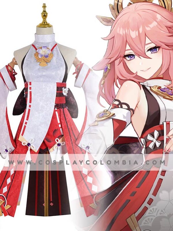 Genshin Impact Yae Miko traje cosplay colombia tienda cosplay cotton galaxy bogota 01