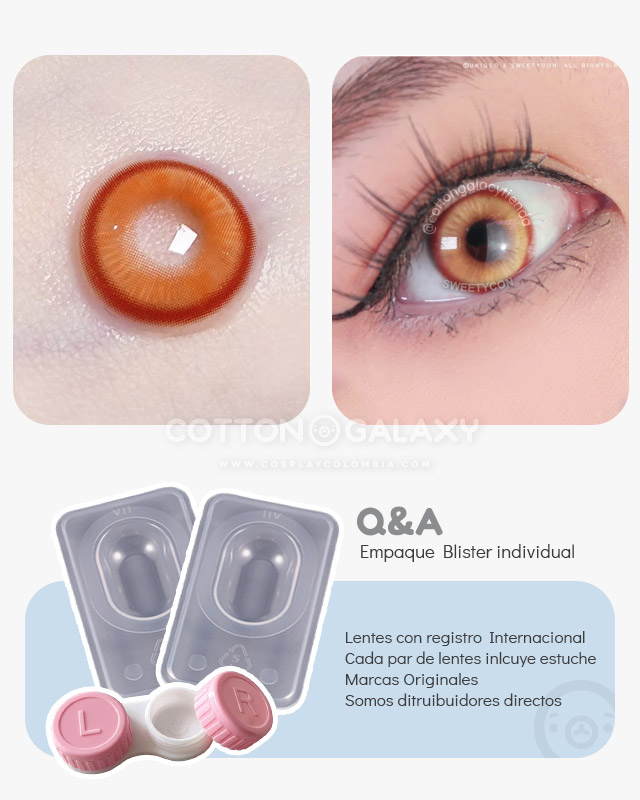 Lentes de contacto Cosplay Milkeye Orange - Imagen 2
