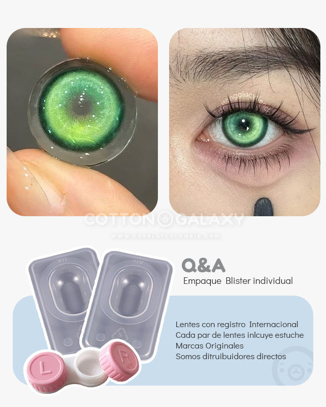 Lentes de contacto Cosplay Koi Green - Imagen 2
