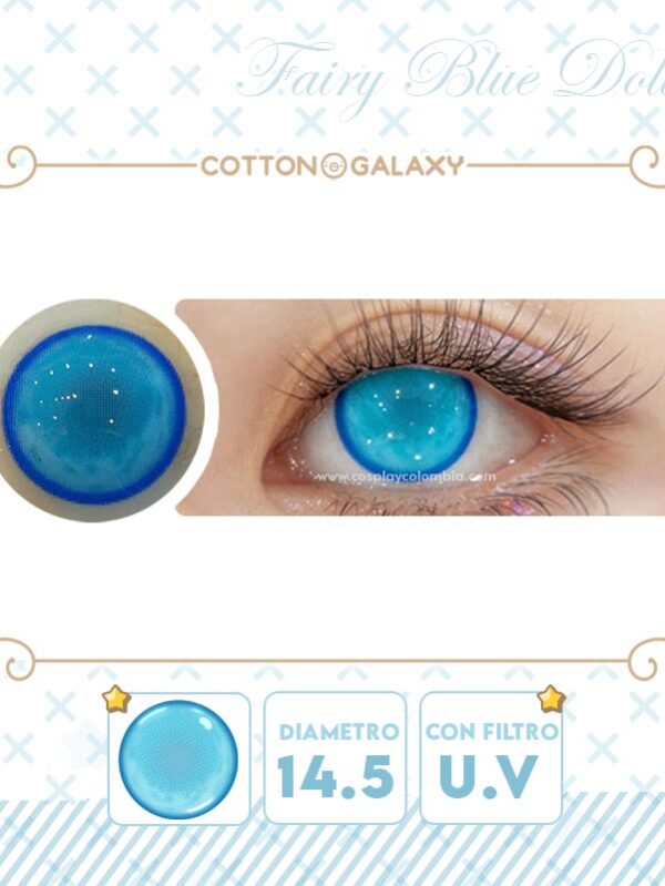 Lentes de contacto Cosplay Fairy Blue Doll - Imagen 2