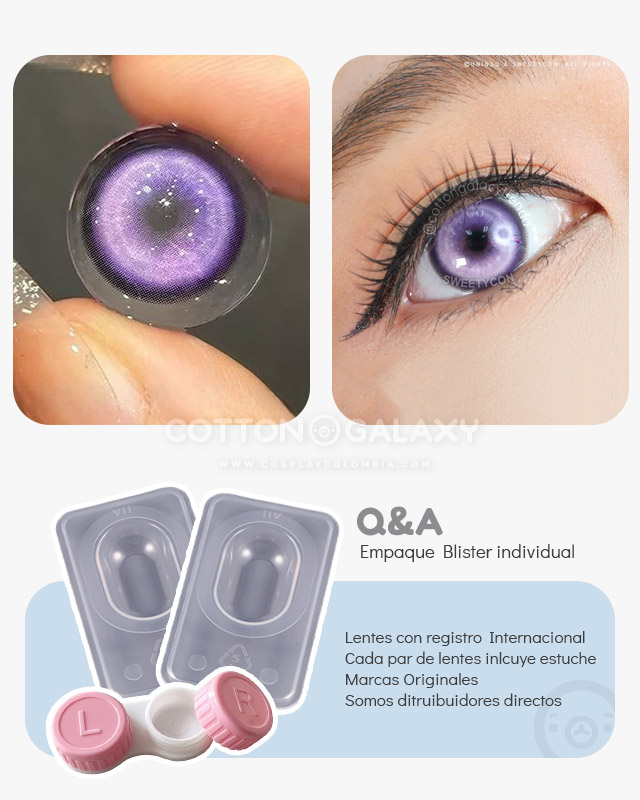 Lentes de contacto Cosplay Koi Violet - Imagen 2