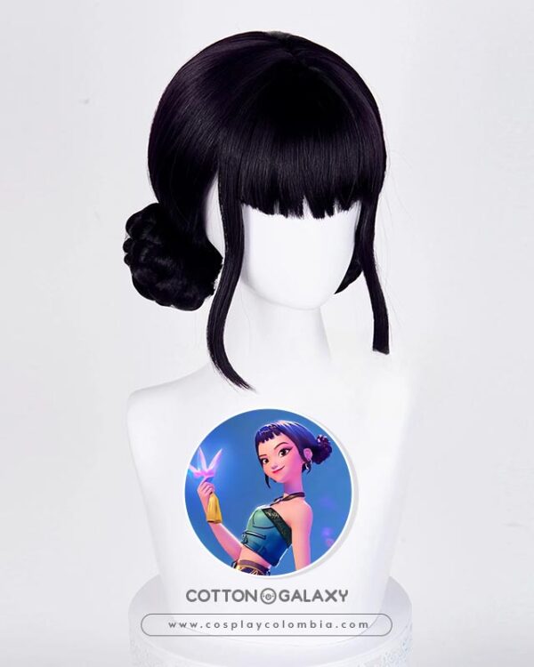 peluca-cosplay-zoey-KPop-Demon-Hunters-traje-cotton-galaxy-tienda-colombia-00