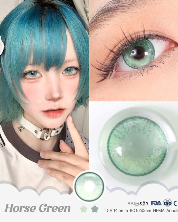 lentes-de-contacto-colombia-Horse-green-cosplay-cotton-galaxy-tienda-01