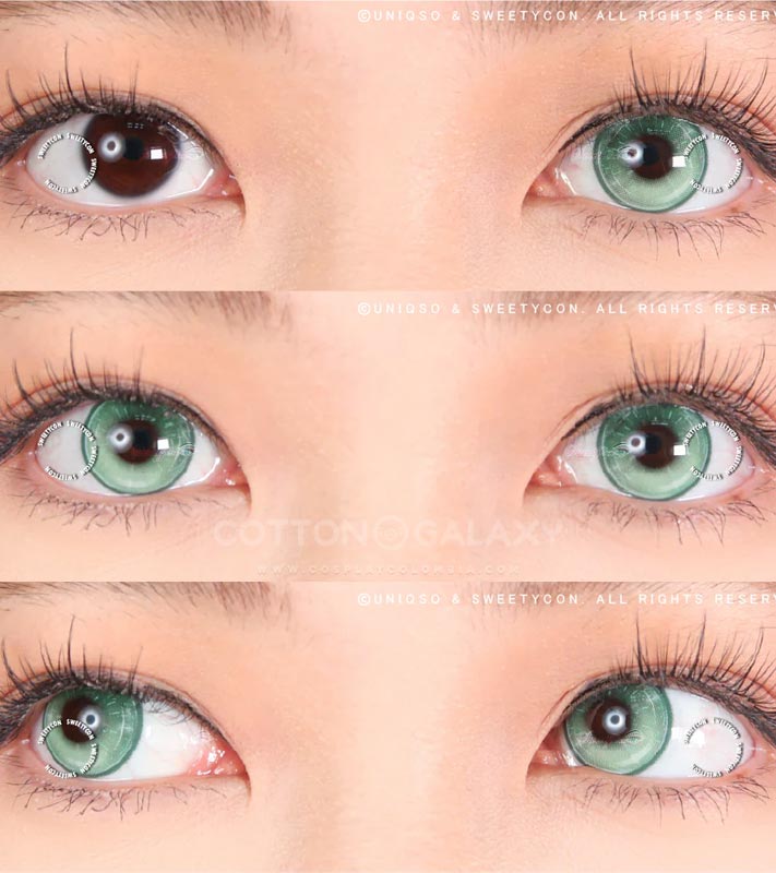 Lentes de contacto Cosplay Horse Green - Imagen 2