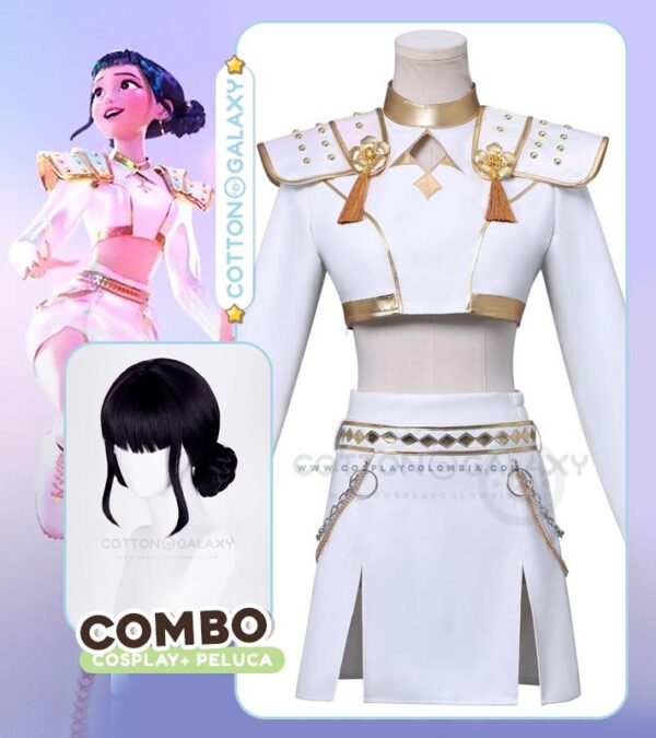 traje-y-peluca-zoey-kpop-demon-hunter-cosplay-barato-spy-family-colombia-combo-02