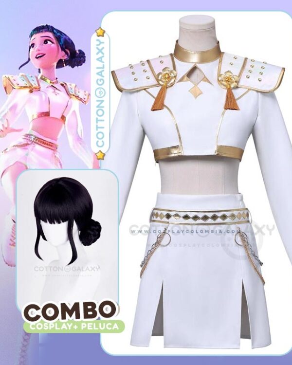 traje-y-peluca-zoey-kpop-demon-hunter-cosplay-barato-spy-family-colombia-combo-02