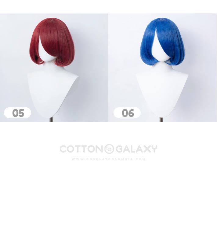 Pelucas Base BOB 6 colores Cosplay de 30cm - Imagen 3