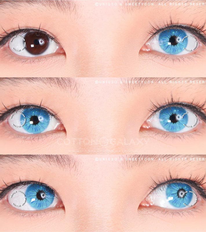 Lentes de contacto Cosplay Lollipop Blue - Imagen 3