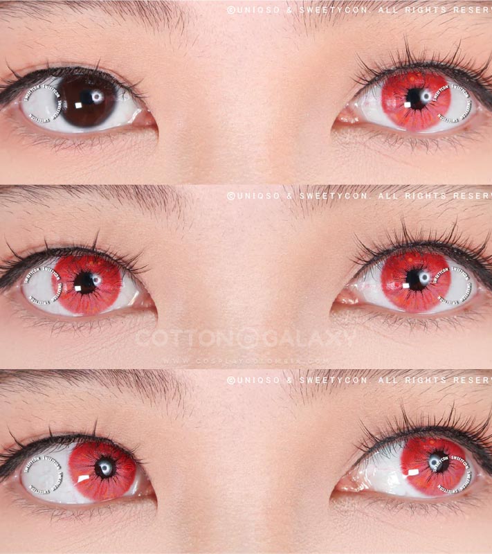 Lentes de contacto Cosplay Lollipop Red - Imagen 3