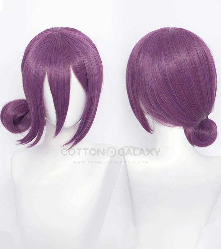 Chainsaw Man Reze morada Peluca Cosplay - Imagen 2