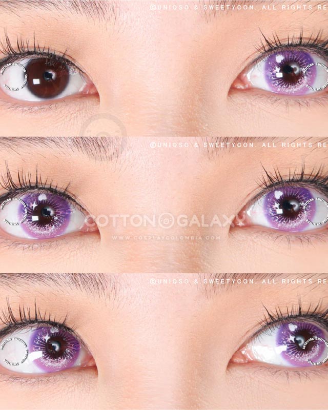 Lentes de contacto Cosplay Candy Pop Violet - Imagen 3