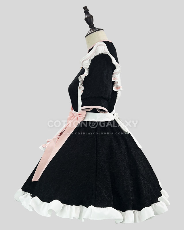 Traje qipao Maid de corazón Rosa - Imagen 5