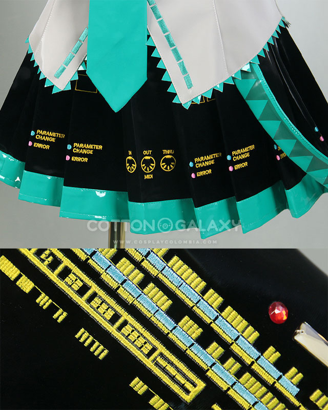 Vocaloid Miku Hatsune tradicional traje cosplay SR - Imagen 5