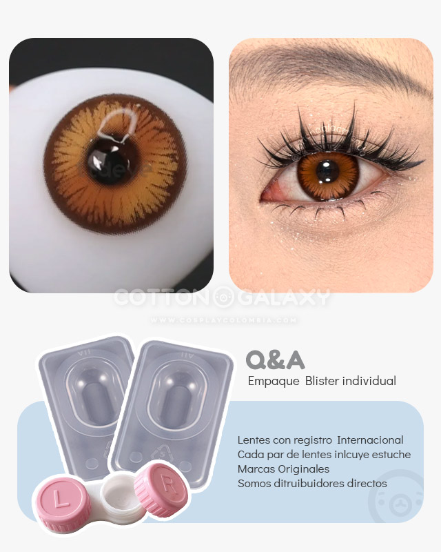 Lentes de contacto Wings Brown/ icy petal Brown - Imagen 2