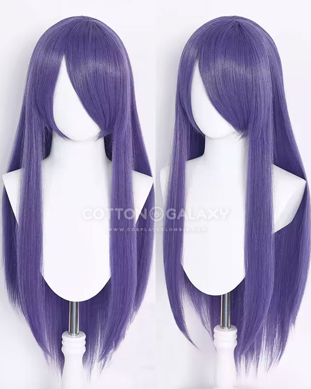 Peluca base para Cosplay liza 80cm Morada F25 - Imagen 2