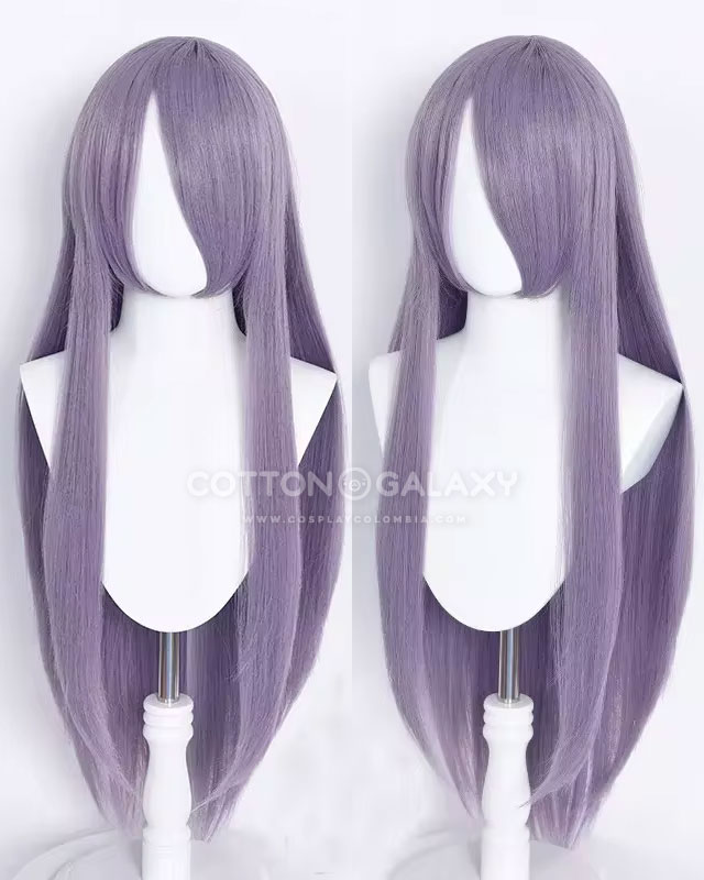 Peluca base para Cosplay liza 80cm Morada F17 - Imagen 2